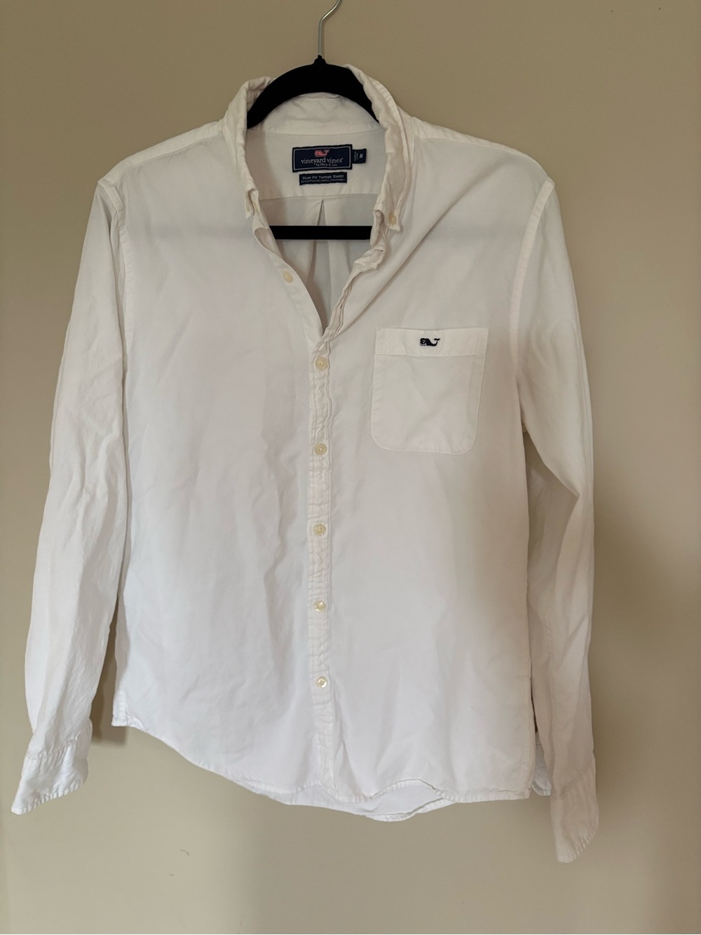 Vineyard Vines White Long-Sleeve Button-Down Shirt